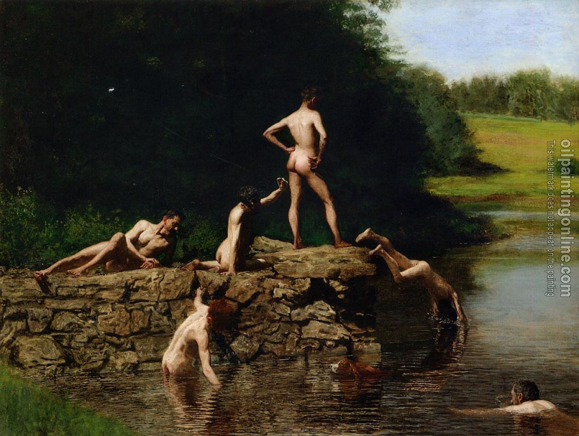 Eakins, Thomas - Swimming